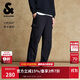 杰克·瓊斯（JACK&JONES） 男裝休閑褲時尚百搭工裝風字母刺繡寬松休閑長褲褲子225314029