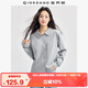 佐丹奴外套女秋季雙面布純色上衣翻領(lǐng)泡泡袖休閑開(kāi)衫13374866