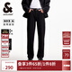 杰克·瓊斯（JACK&JONES）25年男裝903直筒黑色高彈力牛仔褲男秋季薄款休閑褲子不易褪色 A15黑色牛仔 高彈，卡碼建議拍小 31 175 W31/L30