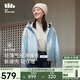 蕉下（beneunder）三合一沖鋒衣LS19523女短外套風(fēng)衣防風(fēng)氣絨保暖棉服 清羽藍S