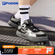 FILA FUSION斐樂(lè)男鞋潮牌時(shí)尚專業(yè)滑板鞋休閑鞋情侶運(yùn)動(dòng)板鞋男女鞋 銀灰色/黑-GB 男款 42 男碼