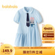 巴拉巴拉女童裙子兒童連衣裙2025夏條紋襯衫裙子208225111047