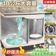 三峽勁霸【強勁動(dòng)力丨純銅電機】半自動(dòng)洗衣機家用大容量老式雙桶缸商用酒店賓館民宿被子毛毯窗簾婚紗 40公斤雙鋼桶【純銅電機+9秒強洗+洗脫毛毯】