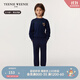 Teenie Weenie小熊童裝25年新款男女童寶寶索羅娜金標褲衛褲 藏青色 130 cm