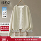 絲柏舍圓領(lǐng)寬松棒球服女2025秋裝新款簡(jiǎn)約時(shí)尚純色單排扣外套