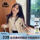 卡帕（Kappa）背靠背運動(dòng)外套女款2025新款復古針織撞色開(kāi)衫衛衣女潮K0E62WK01D