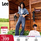 Lee【張凌赫代言】涼涼褲25新品429中腰直腳天絲中藍色女牛仔褲潮 中藍色 27