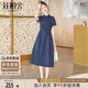 絲柏舍2024夏裝女裝文藝碎花小個(gè)子收腰連衣裙