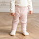 乖奇熊【絨朵棉】春秋女寶寶抓絨保暖長(cháng)褲子嬰幼兒微絨褲兒童花邊外出褲