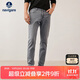 Navigare意大利小帆船牛仔褲男棉質(zhì)休閑長(cháng)褲修身直筒褲1312572041 煙灰 34
