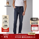 暇步士（Hush Puppies）男裝秋冬男士直筒寬松牛仔褲 055中藍2 33