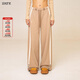 SMFK探險家慢跑闊腿褲UP001F 美拉德風(fēng)雙條紋可調(diào)節(jié)運動休閑直筒褲 小麥色 M