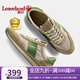 楓葉（leaveland）男鞋夏季新品英倫風(fēng)復(fù)古透氣阿甘鞋男輕便軟底戶外休閑旅游鞋子男 卡其色(皮鞋碼) 41 (255mm)