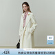 FANSILANEN范思藍恩23FS11161 經(jīng)典時(shí)尚中長(cháng)款風(fēng)衣外套女秋季新款英倫風(fēng) 白色 XS