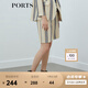 PORTS寶姿 商場(chǎng)同款新品女裝條紋網(wǎng)眼肌理短褲LL8P055KFQ051 丈青條紋 XS (2)