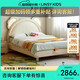 LINSY KIDS林氏兒童床男女孩帶燈公主床單人床 【白】考拉床+床墊 1.5*2m