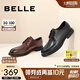 百麗通勤商務(wù)皮鞋秋季正裝鞋男真皮德比鞋B3GK3CM1 黑色 42 (260mm)
