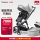 愛(ài)貝麗（IBelieve）嬰兒推車雙向高景觀智能電助力避震可坐可躺新生兒寶寶0-3歲bb車 未來(lái)8S+睡籃 (顏色聯(lián)系客服備注)