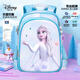 迪士尼（disney）書包小學(xué)生女童1-3年級(jí)3D壓膜高顏值抑菌透氣雙肩包愛(ài)莎公主藍(lán)色