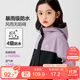 左西女童外套秋裝防水耐磨2025兒童連帽女孩戶外露營登山服 紫色 160