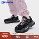 FILA FUSION斐樂女鞋運動鞋七夕厚底老爹鞋2025秋季新款硬糖鞋休閑鞋 黑/影黑灰-BD 38.5