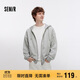 森馬（Semir）連帽外套男簡約純色百搭針織夾克秋季情侶裝休閑上衣101524108204
