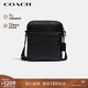 蔻馳（COACH）【品牌直供】男士HOUSTON小號單肩手提斜挎包黑色4009