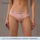 Calvin Klein內衣【摩登引力帶】女士字母提花ck性感比基尼三角內褲女QF7880AD PY2-嫩粉 1條 M