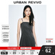 UR2025春季新款女裝格雷系簡(jiǎn)約氣質(zhì)吊帶連衣裙UYY750046 淺灰 S