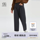 KOLON SPORT/可隆運動褲 女子戶外哈倫版型露營防潑水寬松高腰長褲 LKLP4ST562-BK 黑色 165/M