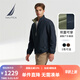 諾帝卡（NAUTICA）【大促爆款】男裝秋冬新款防輕濺水雙面穿立領厚外套棉服男JO4309 藏青4NV L