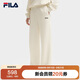FILA 斐樂(lè )官方女士針織長(cháng)褲2025秋季時(shí)尚簡(jiǎn)約舒適休閑闊腿褲
