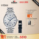 天梭（TISSOT）手表 力洛克系列20周年紀(jì)念款男表 機(jī)械男士鋼帶腕表商務(wù)表