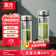 富光玻璃杯雙層帶茶隔大容量水杯 高檔商務泡茶杯 高硼硅杯子500ml
