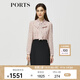 PORTS寶姿秋冬女裝新款假兩件時(shí)尚通勤連衣裙ALM9D065NPP066 粉紅色-1 S (4)