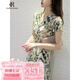 clotho Rennie品牌女裝碎花連衣裙女氣質(zhì)2025夏季新款法式優(yōu)雅時(shí)尚百搭雪紡裙子 碎花 M