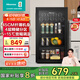 海信（Hisense）93升冰吧家用客廳辦公室冷藏柜展示柜廳吧 茶葉飲料水果蔬菜保鮮柜一級能效囤貨小冰吧JC-93ZVUM