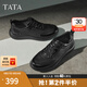 他她（TATA）2025秋商場(chǎng)同款舒適百搭休閑男鞋新款休閑鞋皮鞋QGX01CM5 黑色 40