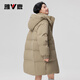 雅鹿冬季羽絨服女2025新款中長(cháng)款時(shí)尚冬裝連帽加厚派克服韓版外套女裝 卡其色 M 160 【推薦110-130斤】