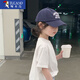 啄木鳥兒童帽子鴨舌帽男女孩春秋季百搭2025遮陽(yáng)藏青寶寶字母防曬棒球帽 藏青色 M 建議年齡3-12歲