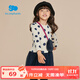 麗嬰房童裝女童針織紗裙保暖假倆件嬰幼兒連衣裙配包包秋款 米色 110 CM/4歲
