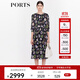 PORTS寶姿商場(chǎng)同款2022早秋新款女裝“似錦繁花”印花靈動(dòng)連衣裙 丈青印花 S (4)
