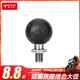 摩多狼（MOTOWOLF）電動(dòng)車(chē)摩托車(chē)鋁合金后視鏡螺絲固定球頭配件M10反光鏡底座支架 2827手機支架通用M8球頭 黑色