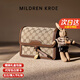 MILDREN KROE奢侈品包包女款2025年單肩包女士斜挎包生日情人節禮物送女友老婆 咖色 精美禮盒包裝 小包