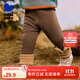 迷你巴拉女童冬新款褲子萌趣可愛(ài)彈力長(cháng)褲【打底褲】 深咖啡50941 100 cm