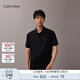 Calvin KleinJeans25早秋新款男純棉珠地網(wǎng)眼ck商務(wù)純色短袖T恤POLO衫4RB012G