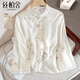 絲柏舍新中式襯衫女2026春裝新款復古薄款立領(lǐng)設計感寬松襯衣