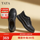 他她TATA英倫商務(wù)休閑皮鞋男季VXQ01CM3 黑色 42