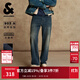 杰克·瓊斯（JACK&JONES）男裝25年冬季加絨牛仔褲男903直筒石墨烯保暖科技休閑牛仔褲子 A13深牛仔藍 常規 32 175 W32/L32
