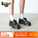 馬丁博士（Dr.Martens）1461 Quad秋新款爆款松糕通勤光面皮皮鞋 黑色 37